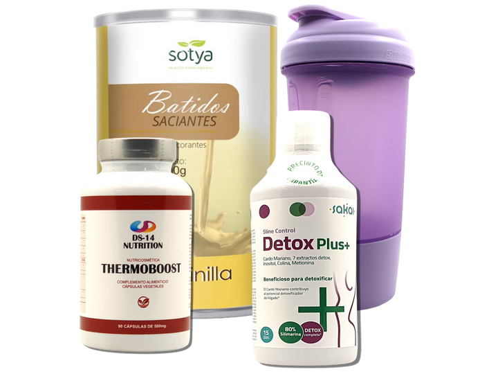 Pack Completo Adelgazamiento + Vaso Coctelera FUCSIA