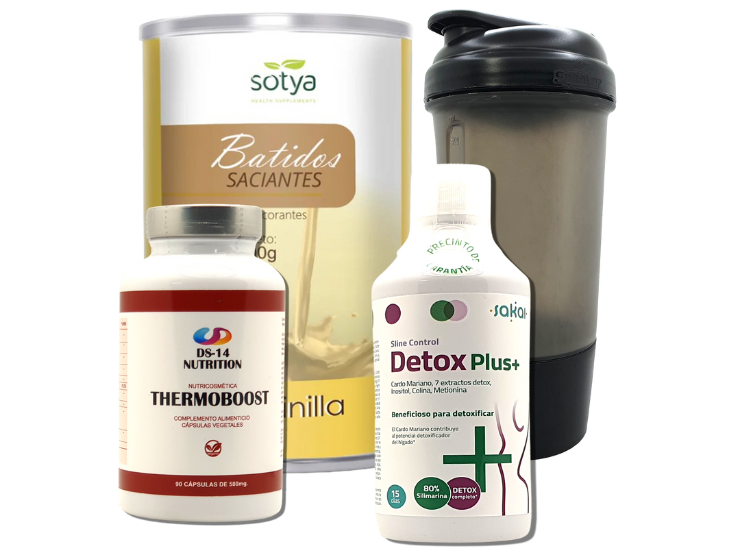 Pack Completo Adelgazamiento + Vaso Coctelera NEGRO
